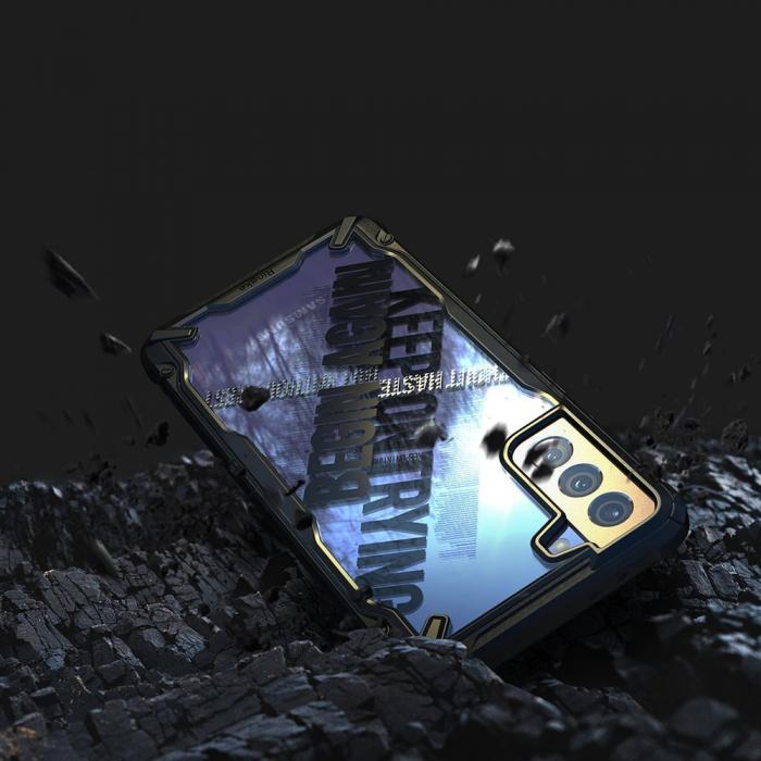 OEM - Ringke Fusion X Skal Samsung Galaxy S21 Plus 5G - Svart Cross