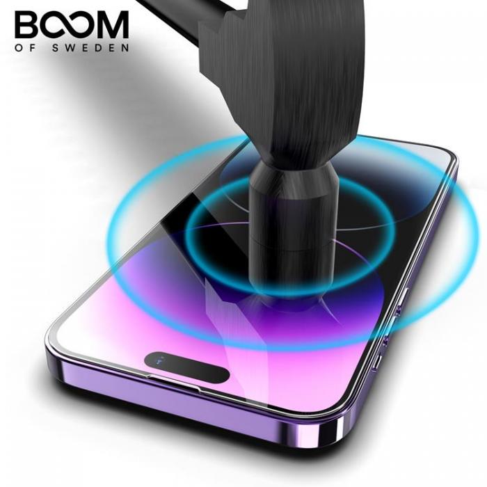 Boom of Sweden - LIVSTIDSGARANTI - BOOM iPhone 14 Pro Hrdat Glas Skrmskydd - 2 Pack