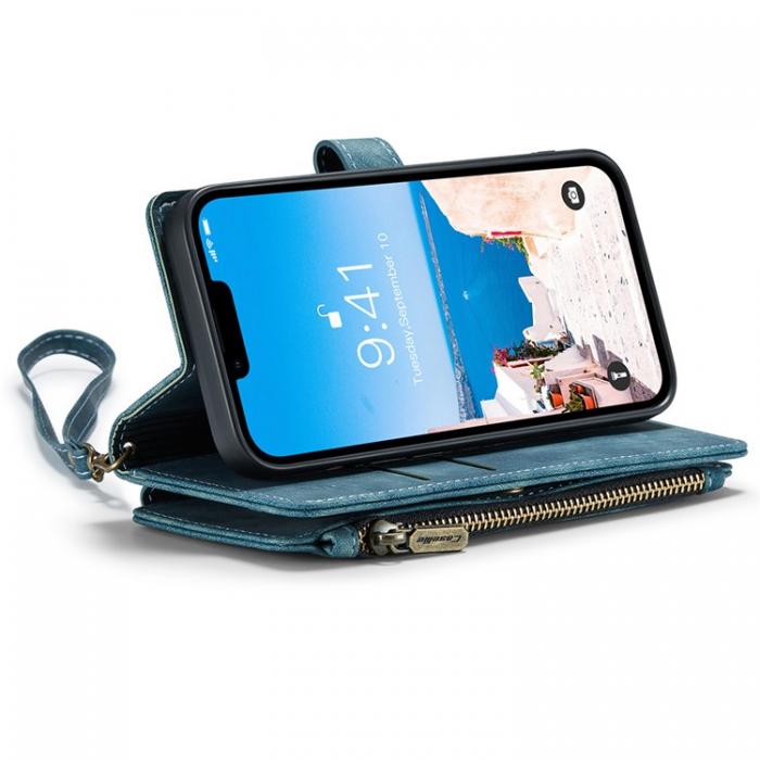 Caseme - CASEME iPhone 15 Plus Plnboksfodral C30 Zipper - Bl