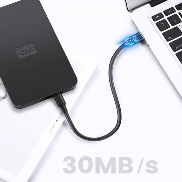 Ugreen - Ugreen USB Till Dator Kabel 0.25m - Svart