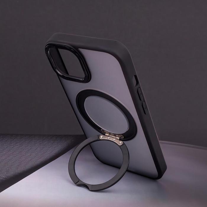 OEM - Mag Ring Roterande Skal till iPhone 13 Pro - Svart