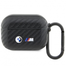 BMW - BMW Airpods Pro Skal Carbon Double Metal Logo - Svart