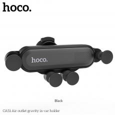 Hoco - HOCO Mobilhållare Air outlet gravity CA51 Svart