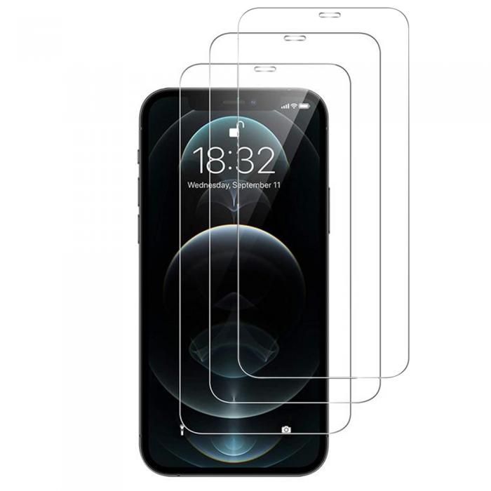 UTGATT4 - [3-PACK] Hrdat glas iPhone 11 / iPhone XR Skrmskydd - Clear