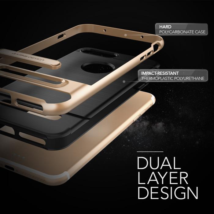UTGATT5 - Verus High Pro Shield Skal till Apple iPhone 7 Plus - Gold