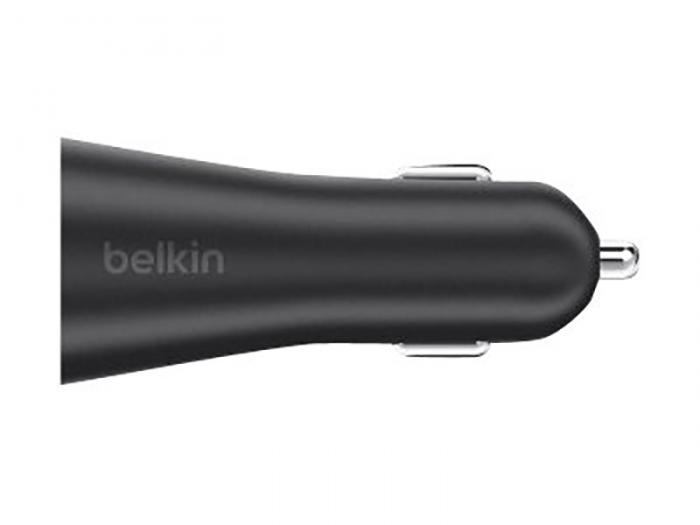 UTGATT4 - Belkin Dual Car Charger 1M Lightning Cable 24W Black