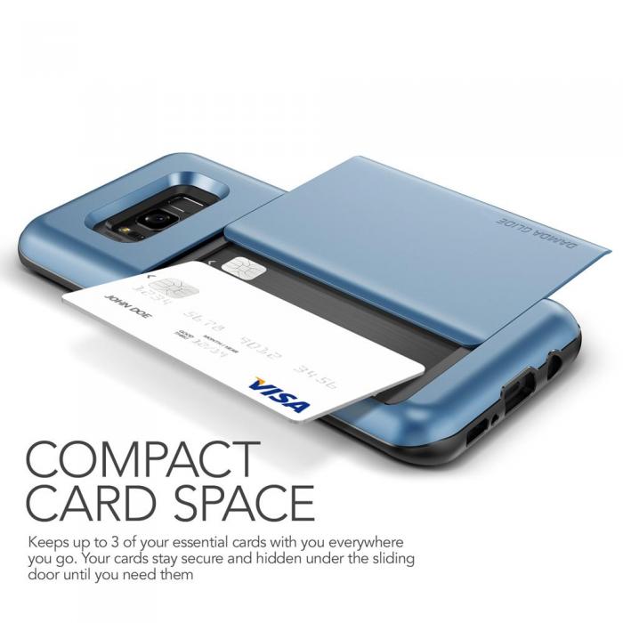 UTGATT5 - Verus Damda Glide Card Slot Skal till Samsung Galaxy S8 - Bl