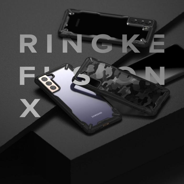 Ringke - RINGKE Fusion X mobilskal Till Galaxy S21+Plus Camo Svart