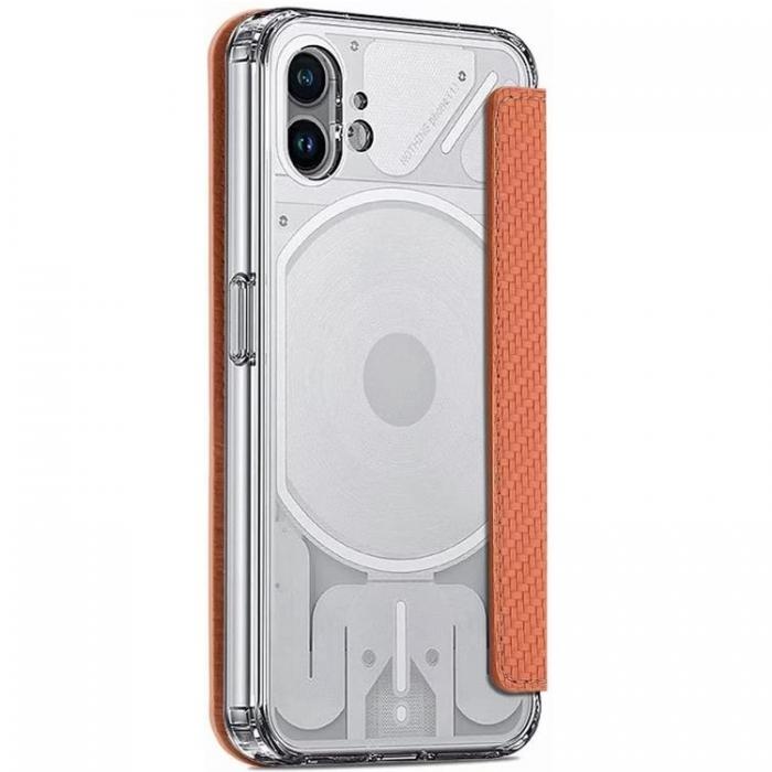 A-One Brand - Nothing Phone 1 Plnboksfodral Silikon Flip - Brun
