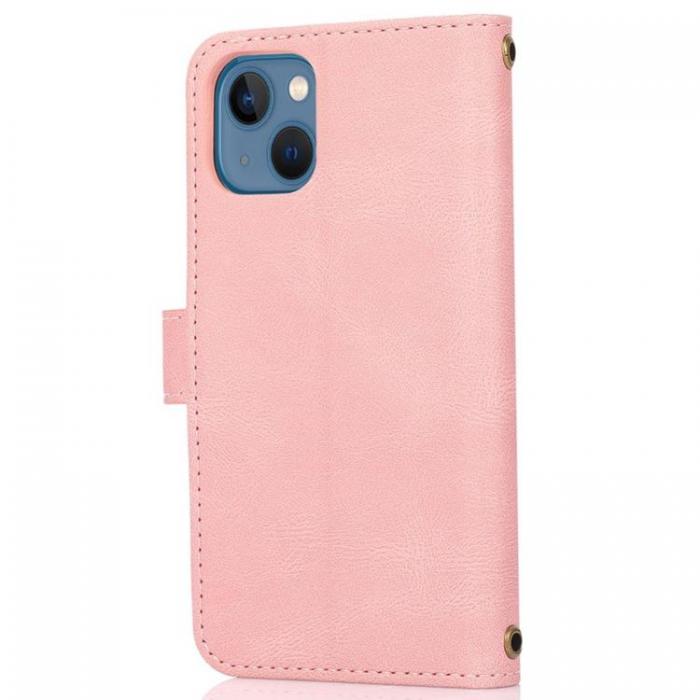 A-One Brand - iPhone 14 Plus Plnboksfodral Flip - Rosa