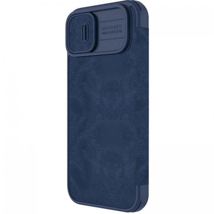 Nillkin - Nillkin iPhone 14 Plus Plnboksfodral Qin Pro Lder - Bl
