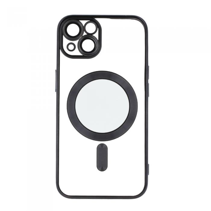 TelForceOne - Svart Chrome Mag Fodral iPhone 12 Pro - Sttsker Skyddshlje