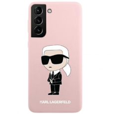 KARL LAGERFELD - Karl Lagerfeld Galaxy S23 Ultra Skal Silicone Ikonik - Rosa