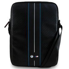 BMW - BMW Tablet Väska 10'' Carbon & Blå Stripe - Svart