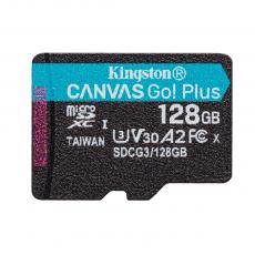 Kingston - Kingston Canvas Go! Plus 128GB microSDXC med Adapter