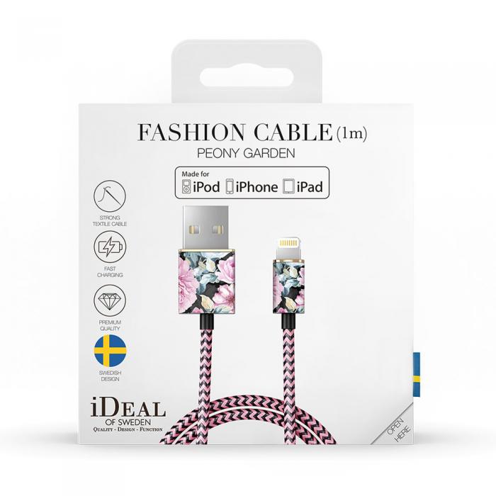 UTGATT5 - iDeal of Sweden Fashion Cable Lightning 1M - Peony Garden