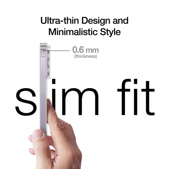 UTGATT1 - Just Mobile iPhone 14 Pro Skal TENC Slim Fit - Frost