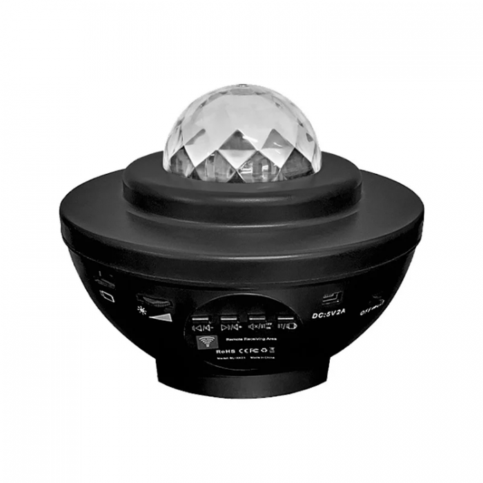 A-One Brand - Galaxylampa / Rymdlampa med inbyggd Bluetooth Hgtalare
