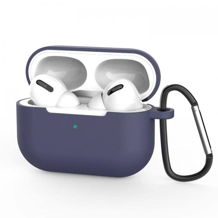 OEM - Silicone Soft Nyckelring Skal AirPods Pro - Bl