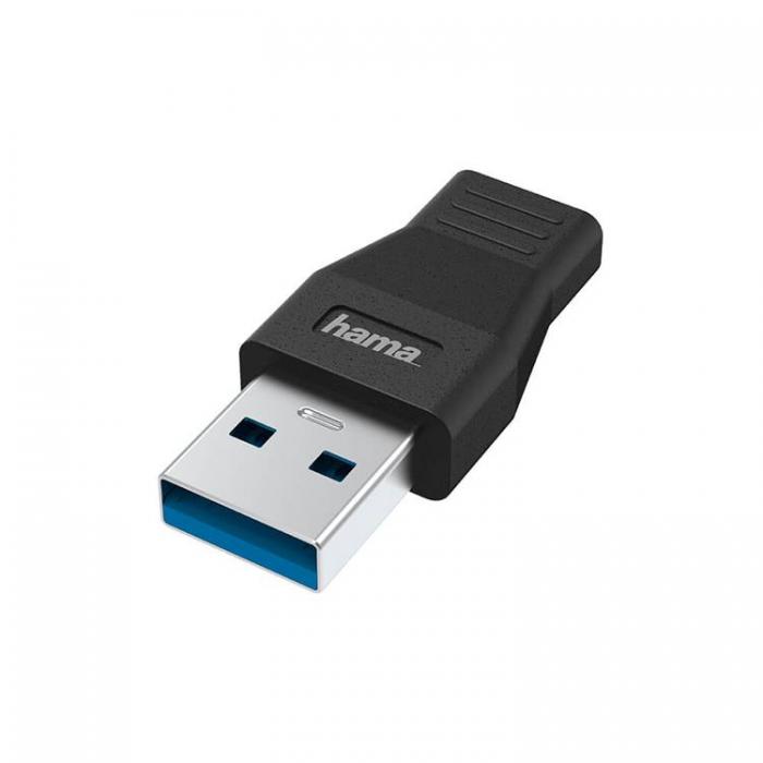 Hama - HAMA Adapter USB-C till USB-A USB 3.2 5Gbps - Svart