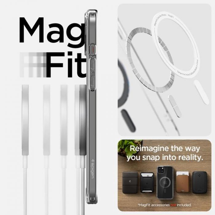 Spigen - Spigen iPhone 15 Mobilskal Magsafe Ultra Hybrid - Carbon Fiber