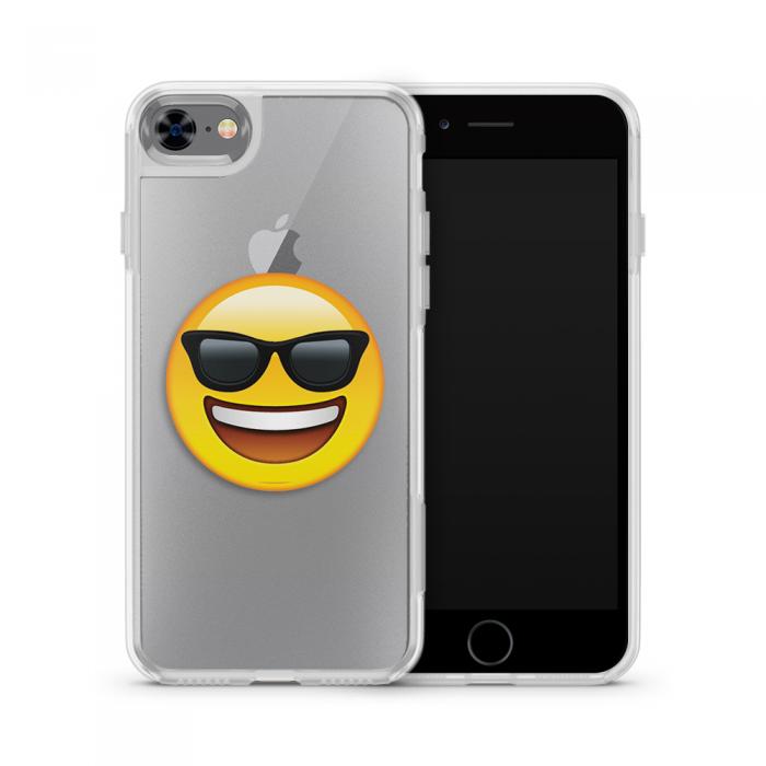 UTGATT5 - Fashion mobilskal till Apple iPhone 7 - Emoji Sun Glasses