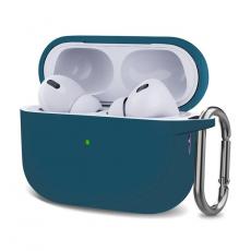 A-One Brand - AirPods Pro 2 Skal Silikon Buckle - Lake Blå