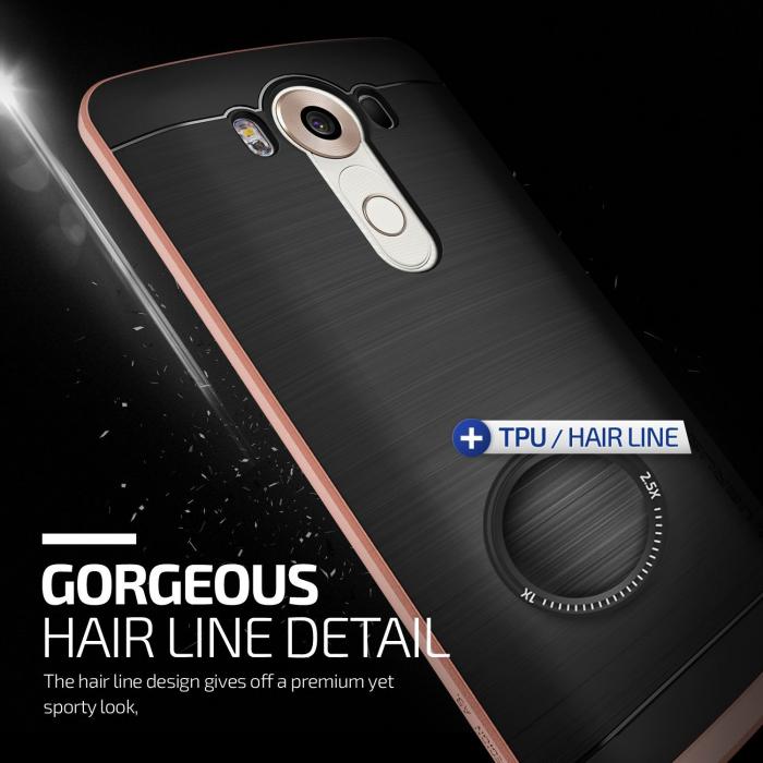 UTGATT5 - Verus High Pro Shield Skal till LG V10 - Rose Gold