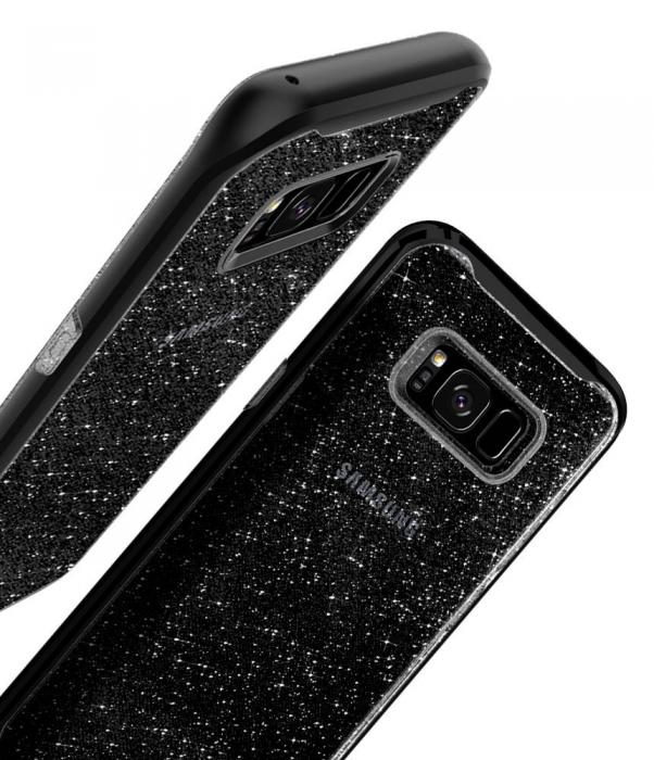 UTGATT4 - SPIGEN Neo Hybrid Crystal Glitter Skal till Samsung Galaxy S8 - Svart