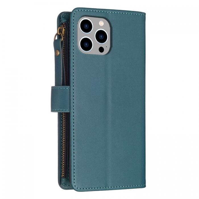 A-One Brand - iPhone 15 Pro Max Plnboksfodral Zipper Flip - Grn