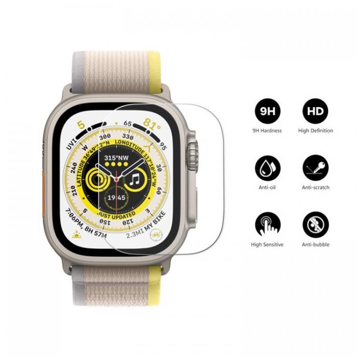 HAT PRINCE - ENKAY Apple Watch Ultra (49mm) Hrdat Glas Skrmskydd 9H - Clear