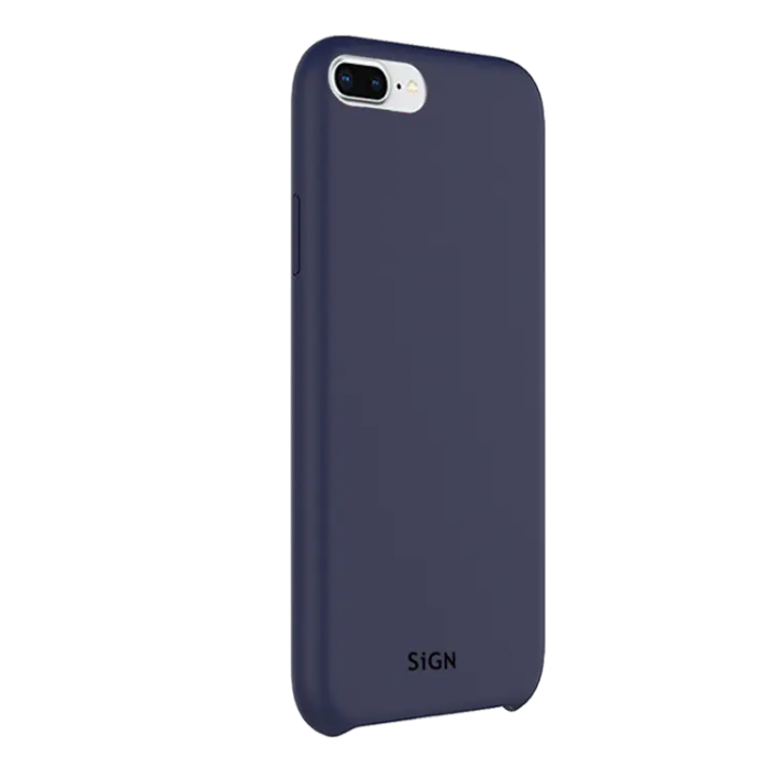 SiGN - SiGN iPhone 7/8 Plus Skal Liquid Silicone - Bl