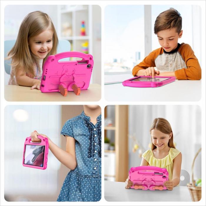 UTGATT5 - Dux Ducis Panda Kids Soft Tablet Skal Galaxy Tab A7 Lite - Rosa