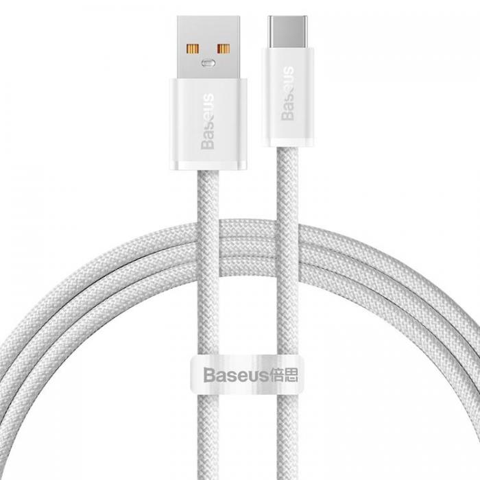UTGATT1 - Baseus Dynamic USB-A till USB-C Kabel 100W 1m - Vit
