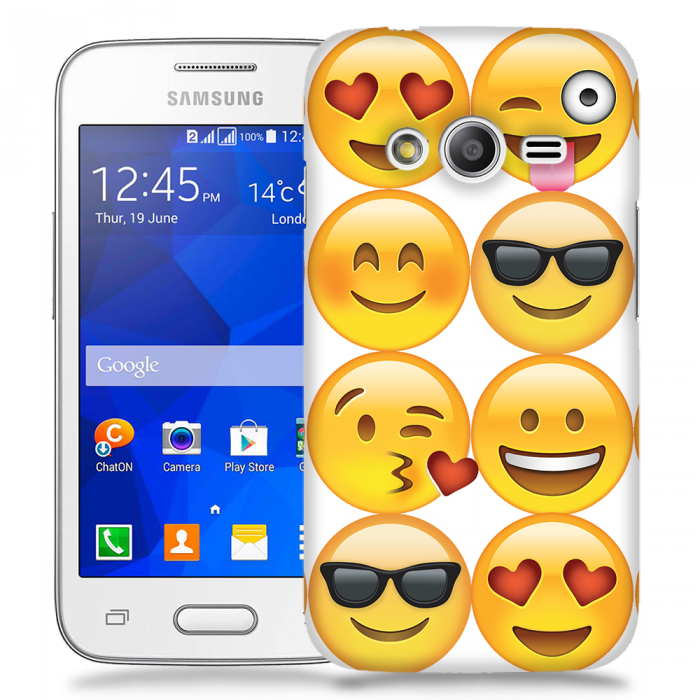 UTGATT5 - Skal till Samsung Galaxy Trend 2 - Emoji - Smileys