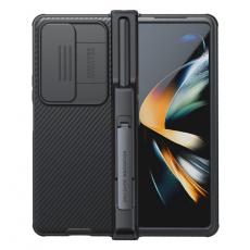 Nillkin - Nillkin Galaxy Z Fold 4 Skal CamShield Pro Kicksatand - Svart