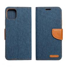 A-One Brand - Xiaomi Redmi Note 12S Plånboksfodral Canvas - Marinblå