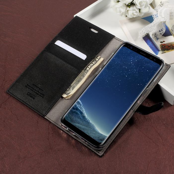 UTGATT4 - Mercury Romance Plnboksfodral till Samsung Galaxy S8 Plus - Svart