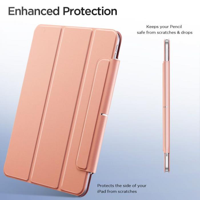ESR - ESR Rebound Magnetic Fodral iPad Air 4/5 (2020/2022) - Rose Guld