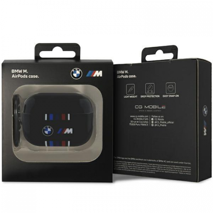 BMW - BMW Airpods Pro 2 Skal Multiple Colored Lines - Svart
