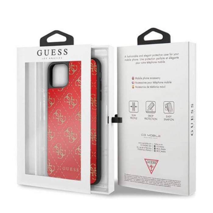 Guess - Guess 4G Double Layer Glitter Skal iPhone 11 Pro Max - Rd