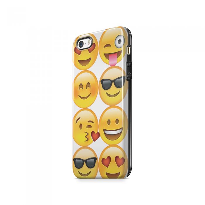 UTGATT5 - Tough mobilSkal till Apple iPhone SE/5S/5 - Emoji - Smileys