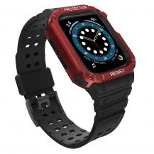 Ruhtel - Armband kompatibelt med Apple Watch 4/5/6/7/SE (40/41/38mm) Svart