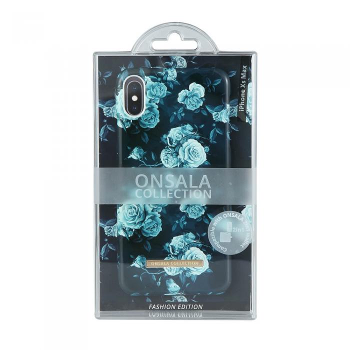 UTGATT1 - Onsala Collection mobilskal till iPhone Xs Max - Shine Dark flower