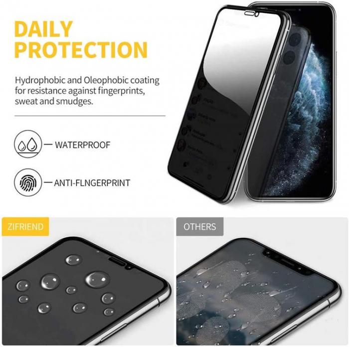 ZiFriend - Privacy Anti-Spy Hrdat Glas Skrmskydd till iPhone 8 Plus / 7 Plus