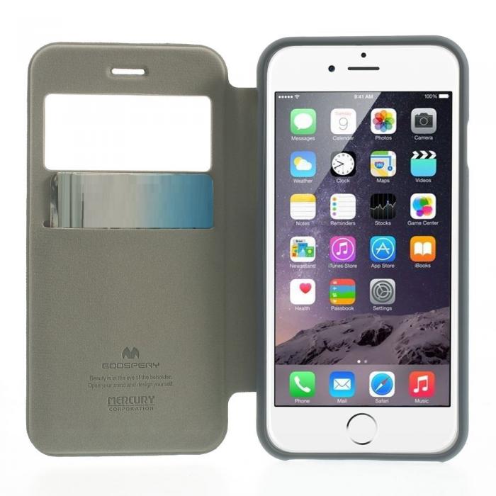UTGATT5 - Mercury Wow Bumper Plnboksfodral till Apple iPhone 6(S) Plus - Vit