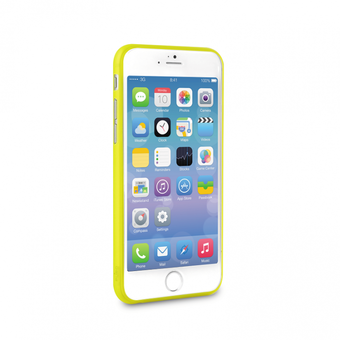 Puro - Puro Cover Apple iPhone 6(S) Plus Ultra-Slim 0.3 (Gul) + Skrmskydd
