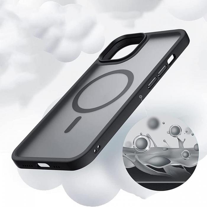 Tech-Protect - iPhone 12/12 Pro Skal Magsafe Magmat - Clear/Svart