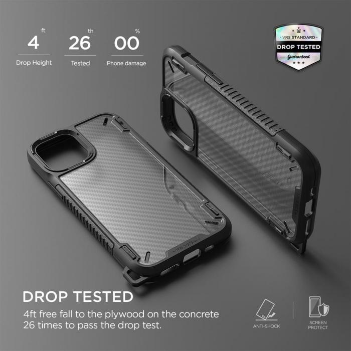 UTGATT1 - VRS DESIGN | Crystal Mixx Pro Skal iPhone 12 Mini - Svart