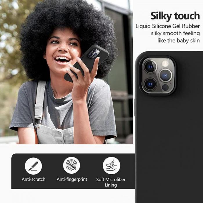 OEM - Liquid Silicone Skal iPhone 13 Pro Max - Mrk Grn
